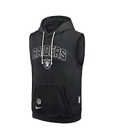 Nike Men's Black Las Vegas Raiders Sideline Performance Sleeveless Pullover Hoodie