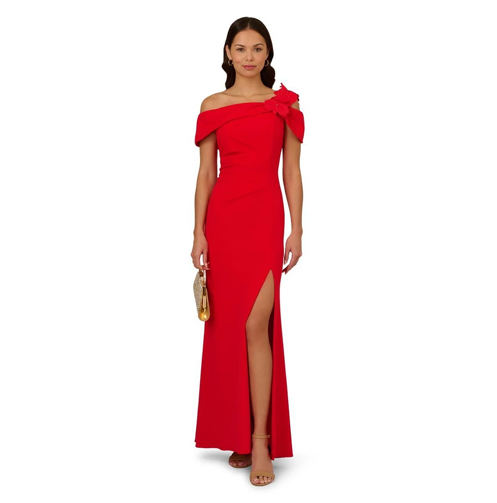 Adrianna Papell Women's Asymmetric Mermaid Dress