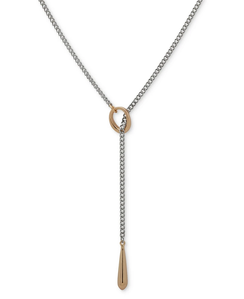 Dkny Threaded Link Y Necklace