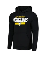Levelwear Men's Sidney Crosby Black Pittsburgh Penguins Podium Name Number Pullover Hoodie