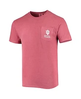 Image One Men's Crimson Indiana Hoosiers Circle Campus Scene T-Shirt
