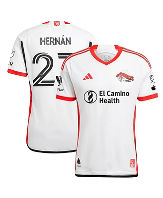 Adidas Men's Hernan Lopez White San Jose Earthquakes 2025 the 50 Kit Authentic Player Jersey