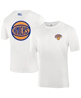Fisll Men's and Women's White New York Knicks Burst Logo T-Shirt