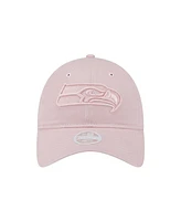 New Era Women's Light Pink Seattle Seahawks Main 9TWENTY Adjustable Hat Main 9TWENTY Adjustable Hat