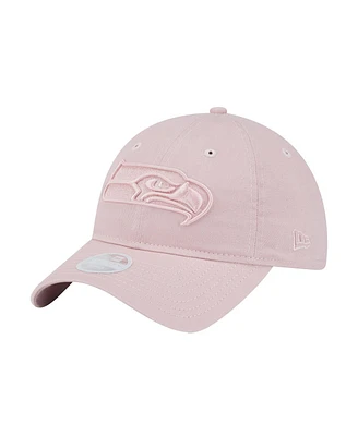 New Era Women's Light Pink Seattle Seahawks Main 9TWENTY Adjustable Hat Main 9TWENTY Adjustable Hat