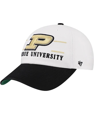 '47 Brand Men's White Purdue Boilermakers Gridiron Clean Up Adjustable Hat