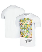 Freeze Max Men's and Women's White the Simpsons Springfield Elementary Postcards T-Shirt