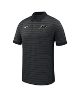 Nike Men's Black Purdue Boilermakers 2025 Early Season Coaches Sideline Victory Stripe Performance Polo Shirt