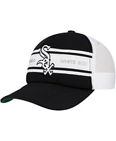 Mitchell & Ness Men's Black Chicago White Sox Sideline Trucker Adjustable Hat