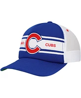 Mitchell & Ness Men's Royal Chicago Cubs Sideline Trucker Adjustable Hat