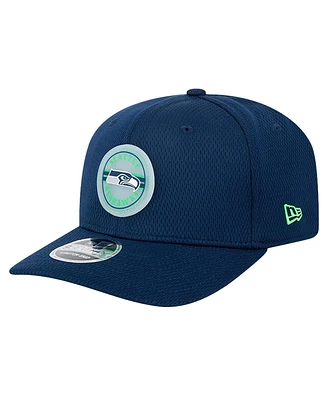 New Era Men's College Navy Seattle Seahawks Adventure Patched 9SEVENTY Stretch-Snap Adjustable Hat