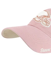 '47 Brand Women's Pink Cleveland Browns Ballpark Cheer Dusty Rose Clean Up Adjustable Hat