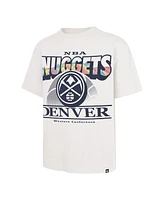 '47 Brand Men's White Denver Nuggets City Edition Shifty Foundation T-Shirt