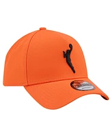 New Era Men's Orange Wnba Gear Core Logo A-Frame 9FORTY Adjustable Hat