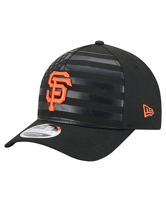 New Era Men's Black San Francisco Giants American Flag 9FORTY M-Crown A-Frame Adjustable Hat