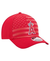 New Era Men's Red Los Angeles Angels American Flag 9FORTY M-Crown A-Frame Adjustable Hat