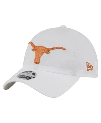 New Era Men's White Texas Longhorns Active Ripstop 9TWENTY Adjustable Hat