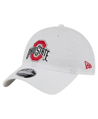 New Era Men's White Ohio State Buckeyes Active Ripstop 9TWENTY Adjustable Hat