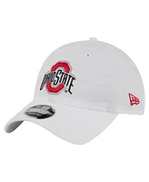 New Era Men's White Ohio State Buckeyes Active Ripstop 9TWENTY Adjustable Hat