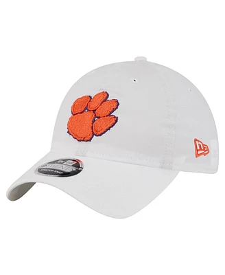 New Era Men's White Clemson Tigers Active Ripstop 9TWENTY Adjustable Hat