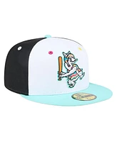 New Era Men's White Hickory Crawdads Copa de la Diversion 59FIFTY Fitted Hat
