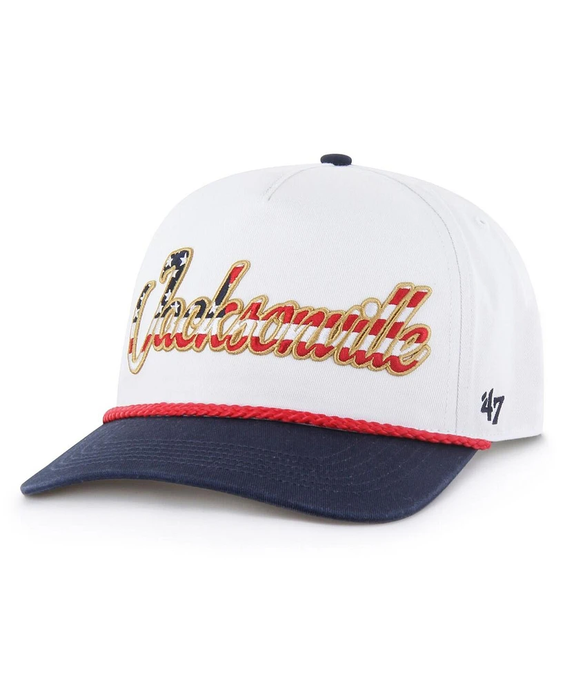 '47 Brand Men's White Jacksonville Jaguars Patriotic Overhand Hitch Adjustable Hat