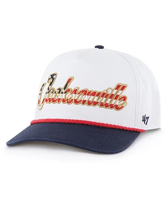 '47 Brand Men's White Jacksonville Jaguars Patriotic Overhand Hitch Adjustable Hat