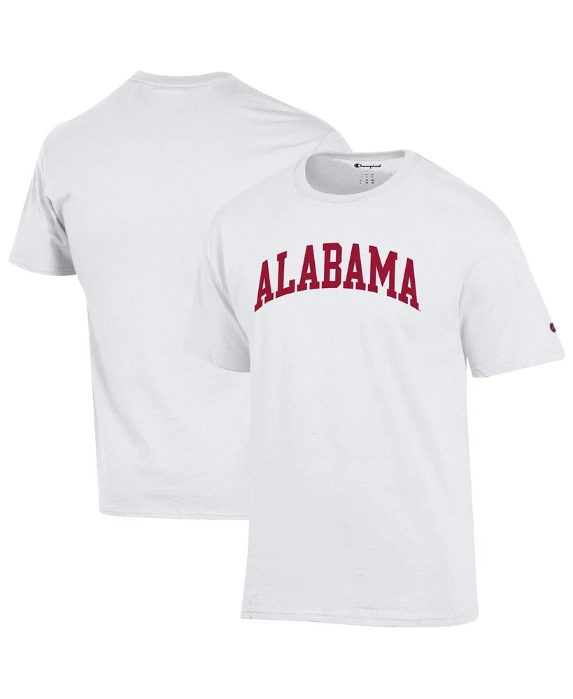 Champion Men's White Alabama Crimson Tide Basic Arch T-Shirt