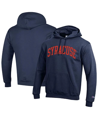 Champion Men's Navy Syracuse Orange Basic Arch Fleece Pullover Hoodie Sweatshirt