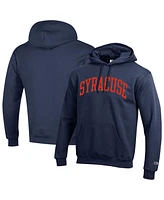 Champion Men's Navy Syracuse Orange Basic Arch Fleece Pullover Hoodie Sweatshirt