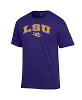 Champion Men's Purple Lsu Tigers Arch Over Logo T-Shirt