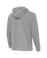 Antigua Men's Heather Gray Indiana Hoosiers Cloud Pullover Hoodie