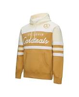 Mitchell & Ness Men's Tan/Cream St. Louis Cardinals Head Coach Pullover Hoodie