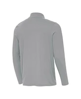 Antigua Men's Gray Philadelphia Eagles Super Bowl Lix Champions Intent Quarter-Zip Pullover Sweatshirt