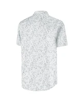 Antigua Men's White Lsu Tigers Lush Button-Up Shirt