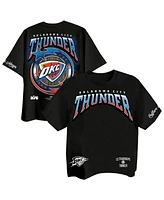 Two Hype Men's Black Oklahoma City Thunder Drip Dime Collection Premium T-Shirt