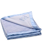 Little Me Baby Boys Thank Heaven for Little Boys Blanket with Satin