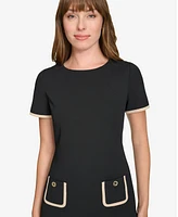 Tommy Hilfiger Petite Short-Sleeve Shift Dress