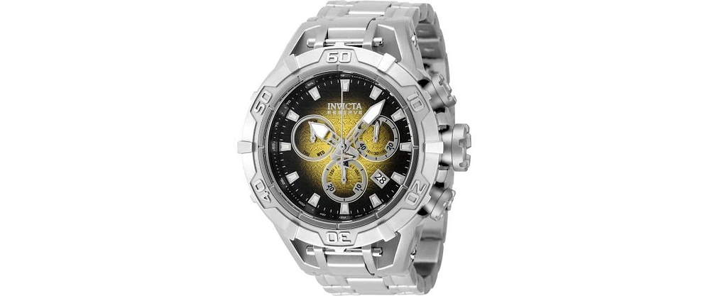 Invicta Men's 47848 Reserve Quartz Chronograph Black, Yellow Dial Watch