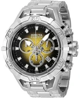 Invicta Mens 47848 Reserve Quartz Chronograph Black Yellow Dial Watch