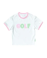 Bits & Bows Toddler Pink Golf Crewneck T-Shirt