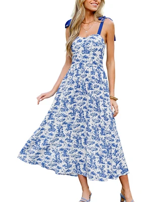 Cupshe Women's Fleur de Lune Ornate Maxi Beach Dress