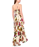 Msk Women's Sleeveless Square-Neck Maxi Dress