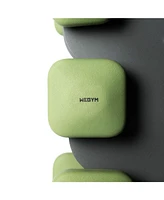 WeGym SafeGrip Dumbbells Full Set with Dark Rack