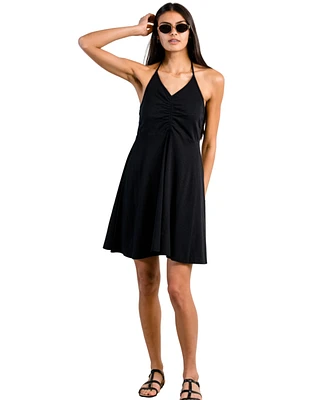 Able Women's Elliana Ruched Halter Dress