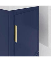 Elsa 20.5 in. W x 16 in. D Bath Vanity in Monarch Blue with Ceramics Vanity Top in White with White Basin