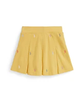 Polo Ralph Lauren Toddler and Little Girls Pony Pleated Mesh Skort