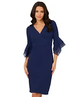 Adrianna Papell Women's 3/4-Sleeve Sheath Dress