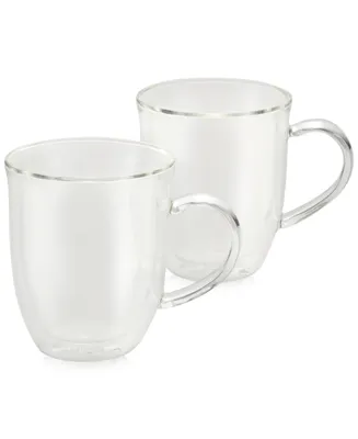 BonJour 2-Pc. Glass Latte Cup Set