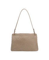 Melie Bianco Natalia Woven Large Shoulder Bag